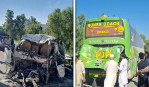 سوات ایکسپریس وے پر خوفناک تصادم: مسافر وین بس سے ٹکرا گئی، 11 جاں بحق، 7 زخمی